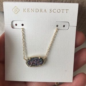 New Kendra Scott Elsa Drusy Necklace -Gold